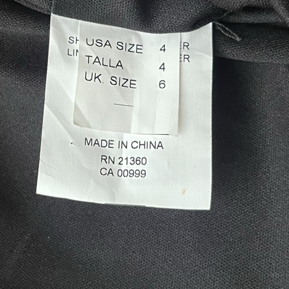 Kennedy blue Lexi midi, black satin one shoulder dress size 4 style #28432. - Picture 12 of 12